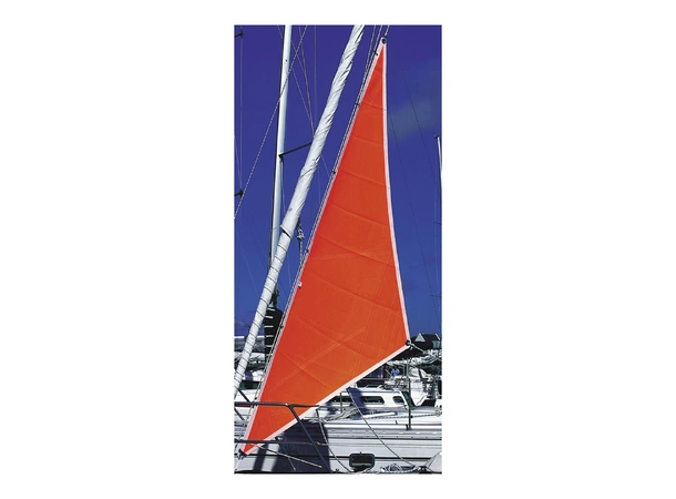 PLASTIMO Stormfokk, 4m² i kraftig orange polyesterduk